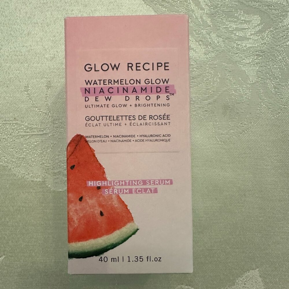 Glow Recipe Watermelon Glow Niacinamide Dew Drops – 40ml / 1.35 fl oz (NEW) 🍉✨